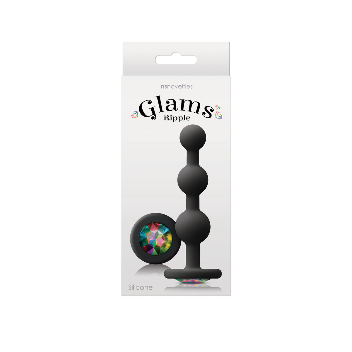 Anale Plug NS Novelties Glams Zwart (9 cm)